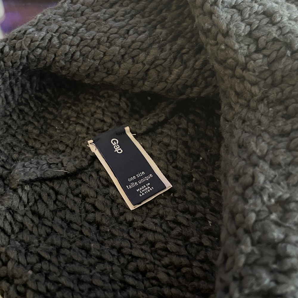 GAP | Knit Charcoal Grey Hat O/S - Picture 3 of 3